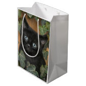 Sac Cadeau Moyen Cupide chaton noir (Dos Angle)