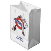 Sac Cadeau Moyen Custom Text London Calling (Devant Angle)