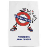 Sac Cadeau Moyen Custom Text London Calling (Devant)