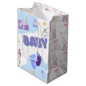Sac Cadeau Moyen Cute Baby Shower Gift Bag (Devant Angle)