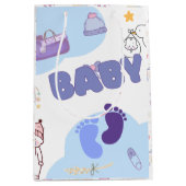 Sac Cadeau Moyen Cute Baby Shower Gift Bag (Devant)