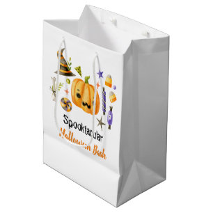 Sac Cadeau Moyen Cute Boo Citrouille Spooktacular Halloween Bash Pa