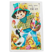 Sac Cadeau Moyen Cute boys Happy Easter  (Devant)