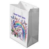 Sac Cadeau Moyen Cute Butterfly any purpose customizable  (Dos Angle)