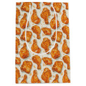Sac Cadeau Moyen Cute carrelé motif de poulet frit (Devant)