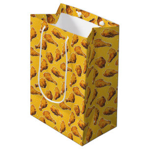 Sac Cadeau Moyen Cute carrelé motif de poulet frit