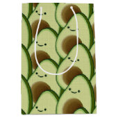 Sac Cadeau Moyen Cute carton Avocado Décoratif (Devant)