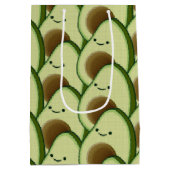 Sac Cadeau Moyen Cute carton Avocado Décoratif (Dos)