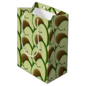 Sac Cadeau Moyen Cute carton Avocado Décoratif (Dos Angle)