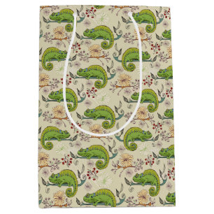 Sac Cadeau Moyen Cute Chameleon Lizard