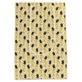 Sac Cadeau Moyen Cute chatons cadeau d'anniversaire personnalisé or (Dos)