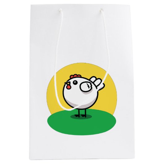 Sac Cadeau Moyen Cute Chicken (Devant)