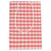 Sac Cadeau Moyen Cute Classic Red Gingham Pattern (Devant)