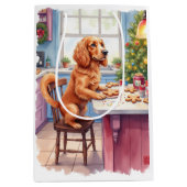 Sac Cadeau Moyen Cute Cocker Spaniel Gingerbread Baking Christmas (Devant)