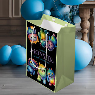 Sac Cadeau Moyen Cute Cudely Colorful Petits Monsters Anniversaire