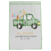 Sac Cadeau Moyen Cute Dusky Green N'importe quel âge fête d'anniver (Dos)