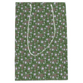 Sac Cadeau Moyen Cute Earth Tones Tiny Bluets Spring Wildflowers (Devant)