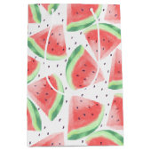 Sac Cadeau Moyen Cute Eté Kawaii Aquarelle (Devant)