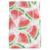 Sac Cadeau Moyen Cute Eté Kawaii Aquarelle (Dos)