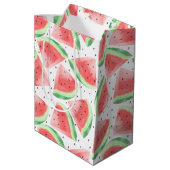 Sac Cadeau Moyen Cute Eté Kawaii Aquarelle (Dos Angle)