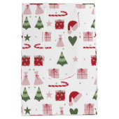 Sac Cadeau Moyen Cute festive editable Merry Christmas (Dos)