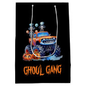 Sac Cadeau Moyen Cute Ghoul Gang Skeletons Camion Éffrayant Hallowe (Dos)