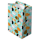 Sac Cadeau Moyen Cute Guinea Pig Pattern (Dos Angle)