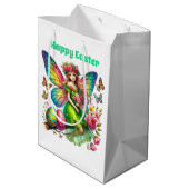 Sac Cadeau Moyen Cute Happy Easter fairy  (Dos Angle)