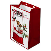 Sac Cadeau Moyen Cute Jack Russell Terrier Chien Chien Chien Chien (Dos Angle)