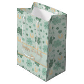 Sac Cadeau Moyen Cute kawaii Shamrock Saint Patrick (Devant Angle)