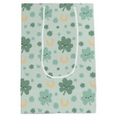 Sac Cadeau Moyen Cute kawaii Shamrock Saint Patrick (Dos)