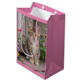 Sac Cadeau Moyen Cute Kitten (Devant Angle)