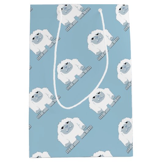 Sac Cadeau Moyen Cute Little Yeti (Devant)