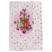 Sac Cadeau Moyen Cute Pastel (Dos)