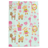 Sac Cadeau Moyen Cute Pattern avec Whimsical Animals & Toys (Devant)