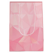 Sac Cadeau Moyen Cute rose Chien et Baisers Dessin Pastel (Dos)