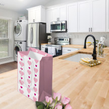 Cute Symétrique rose et blanc avec les coeurs