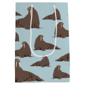 Sac Cadeau Moyen Cute Walrus Motif (Dos)