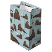 Sac Cadeau Moyen Cute Walrus Motif (Dos Angle)