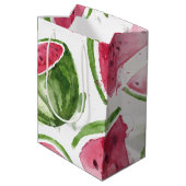Sac Cadeau Moyen Cute Watercolor Watermelon (Dos Angle)