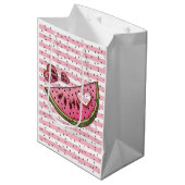 Sac Cadeau Moyen Cute Watermelon thème Anniversaire Fête Favoriser (Devant Angle)
