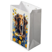 Sac Cadeau Moyen Dachshund (Devant Angle)