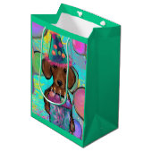 Sac Cadeau Moyen Dachshund (Devant Angle)