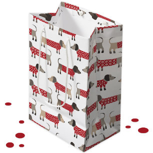 Sac Cadeau Moyen Dachshund Saucisse Wiener Chien vacances