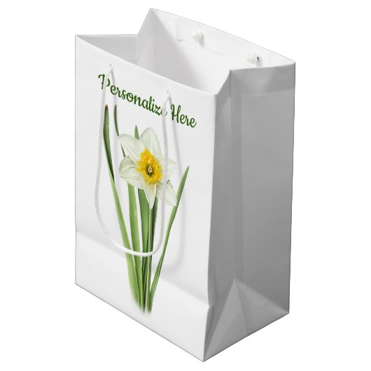 Sac Cadeau Moyen Daffodique (Devant Angle)