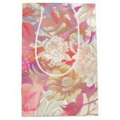 Sac Cadeau Moyen Dahlias et design Rose (Devant)