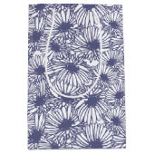 Sac Cadeau Moyen Daisy Blooms - Midnight Blue  (Devant)