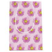 Sac Cadeau Moyen Daisy Pink Breast Cancer Survivor Ribbons (Devant)