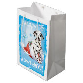 Sac Cadeau Moyen Dalmate heureux de Howlidays (Devant Angle)