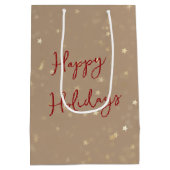 Sac Cadeau Moyen Dalmatian Dog Wearing a Red Christmas Sweater (Dos)